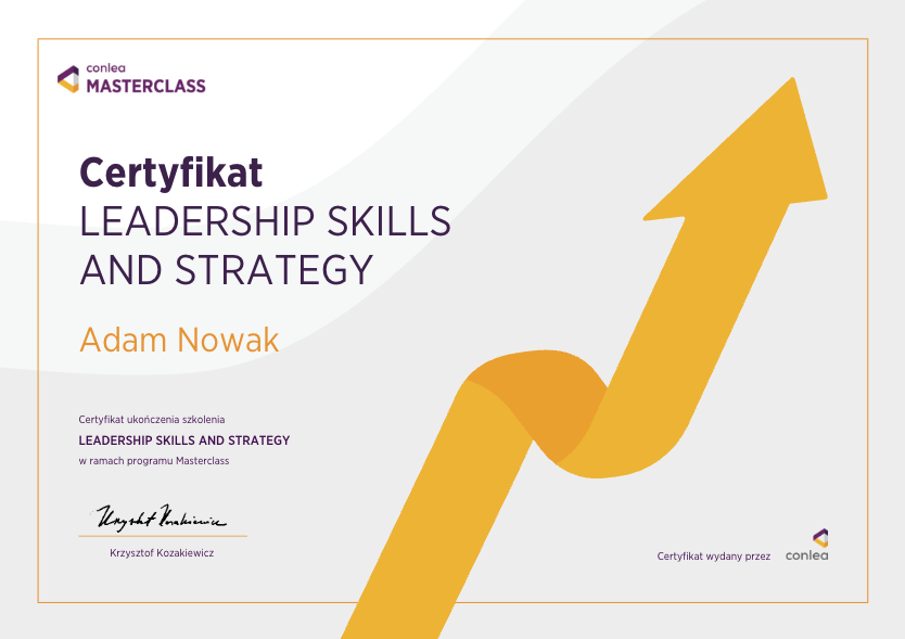 Masterclass Certyfikat